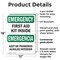 Signmission First Aid Kit Inside Bilingual, 12 in W x Rectangle, Plastic OS-2PACK-EM-P-1218-L-10321 - alternate 3